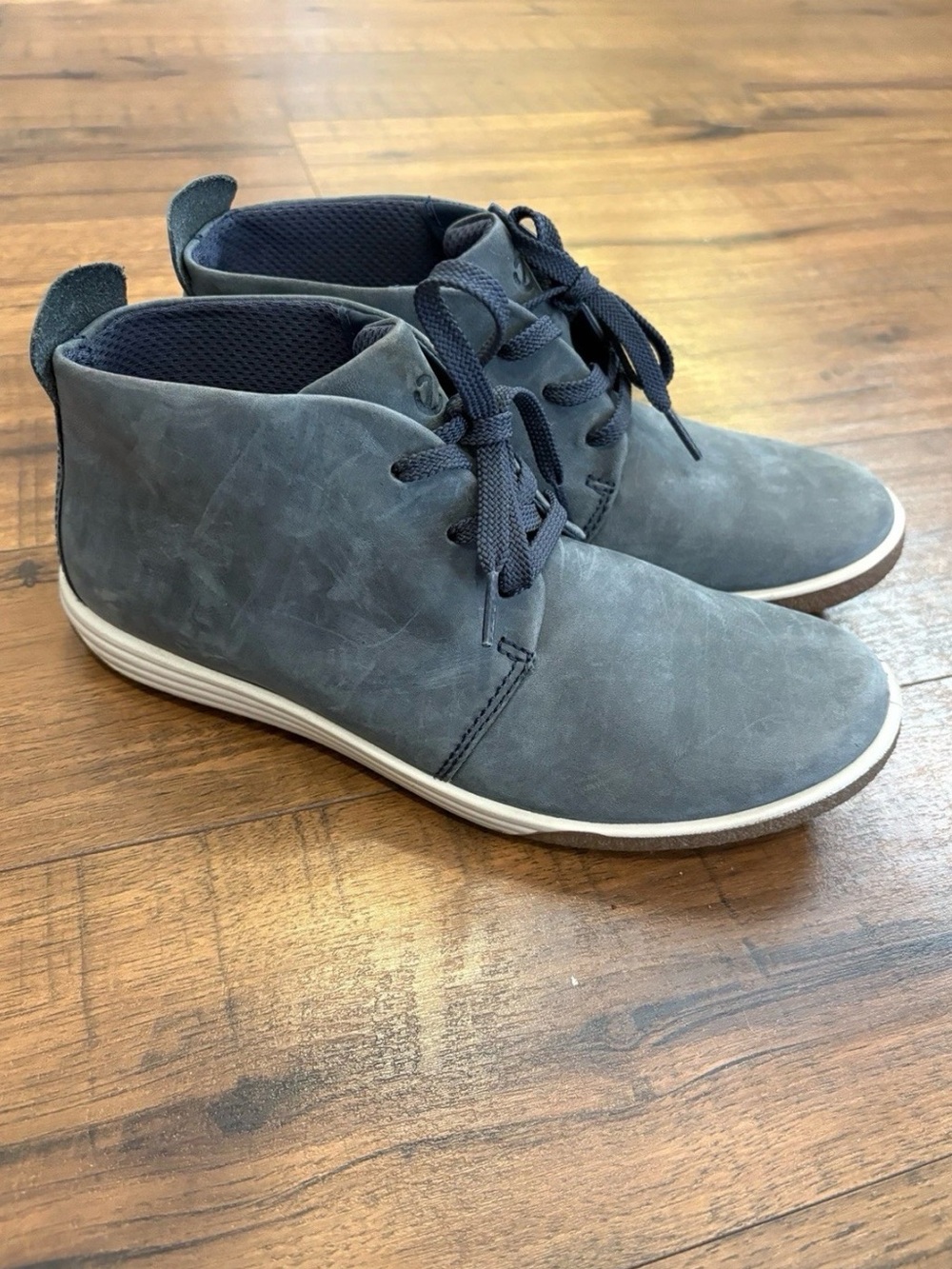 ECCO Chase II Women's Ankle Boots Size EU 38 US 7 Marine Blue Leather Hydromax